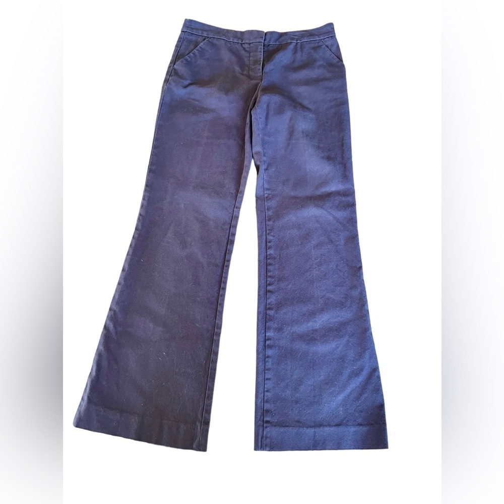 Tory Burch brown trouser flare leg pants. Size 8 - Picture 3 of 11